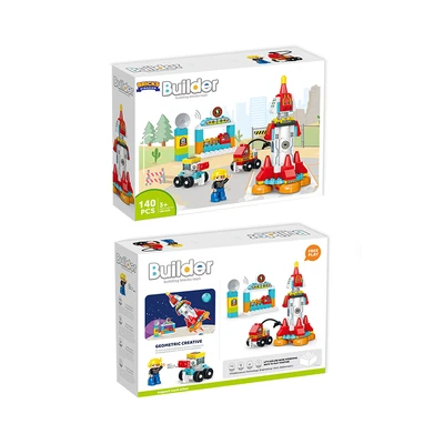 Gambar Bricks Kingdom Set 140 Pcs Big Building Blocks Rocket