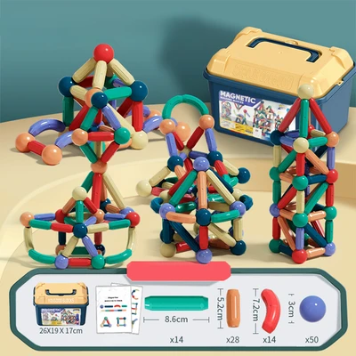 Gambar Bricks Kingdom Set 108 Pcs Magnetic Sticks