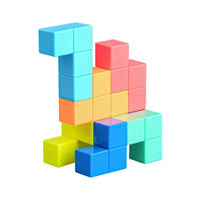 Gambar Bricks Kingdom Set Colorful Magnetic Block - Mix