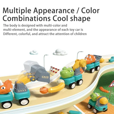 Gambar Bricks Kingdom Set 58 Pcs Dinosaur Magnetic Sticks Vehicle Locomotive