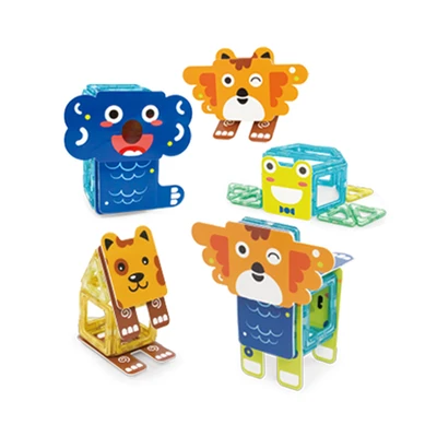 Gambar Bricks Kingdom Set 35 Pcs Animal Magnetic Blocks