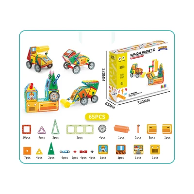 Gambar Bricks Kingdom Set 65 Pcs Puzzle Magnetic Blocks