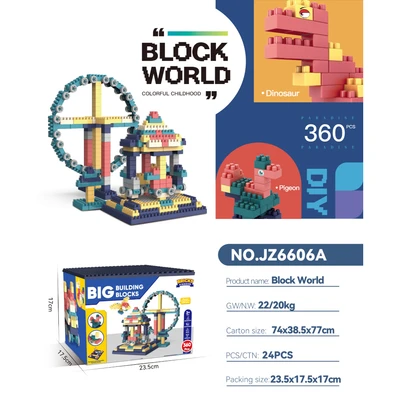 Gambar Bricks Kingdom Set 360 Pcs Big Building Puzzle Blocks - Mix