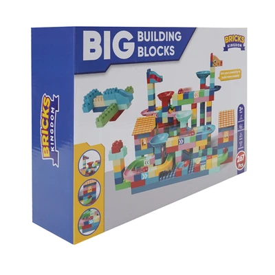 Gambar Bricks Kingdom Set 267 Pcs Big Building Blocks Slide - Mix
