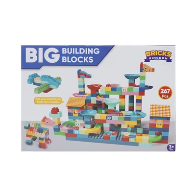 Gambar Bricks Kingdom Set 267 Pcs Big Building Blocks Slide - Mix