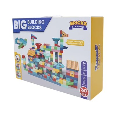 Gambar Bricks Kingdom Set 267 Pcs Big Building Blocks Slide - Mix