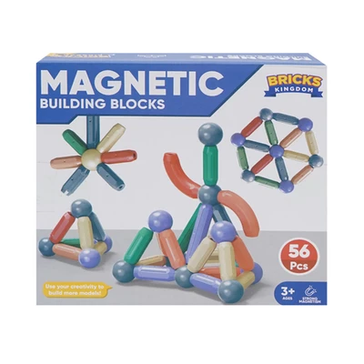 Gambar Bricks Kingdom Set 56 Pcs Magnetic Sticks - Mix