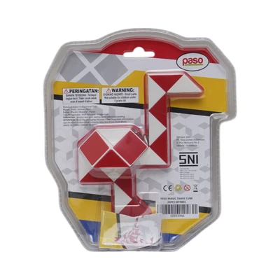 Gambar Paso Set 24 Pcs Magic Cube Snake - Merah/putih