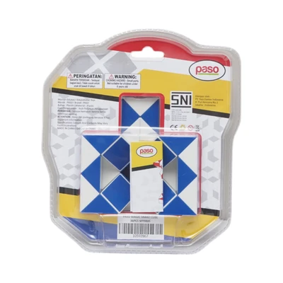 Gambar Paso Set 36 Pcs Magic Cube Snake - Biru/putih