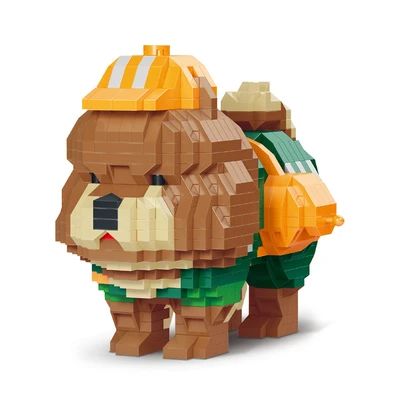 Gambar Bricks Kingdom Set 953 Pcs Pets Mini Bricks Chow Chow