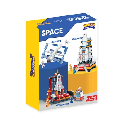 Gambar Bricks Kingdom Set 1004 Pcs Mini Bricks Space Shuttle