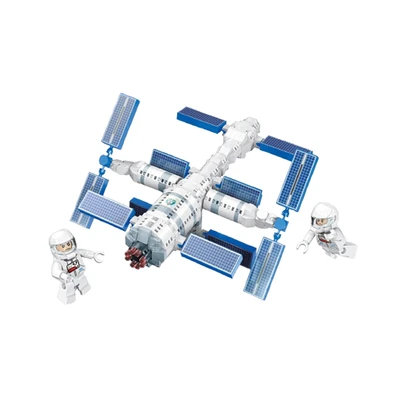 Gambar Bricks Kingdom Set 745 Pcs Mini Bricks Space Station
