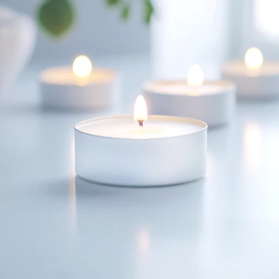 Gambar Breathe Lilin Tealight 4 Hours Set 100 pcs - Putih