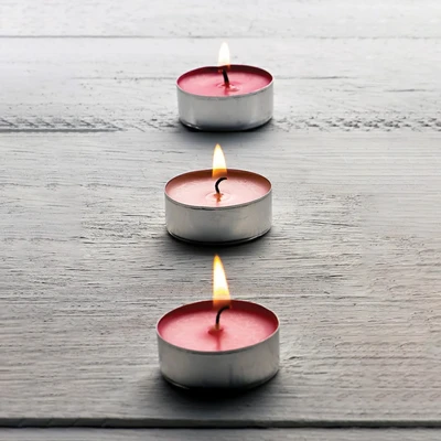 Gambar Breathe Lilin Tealight 6 Hours Set 100 pcs - Merah