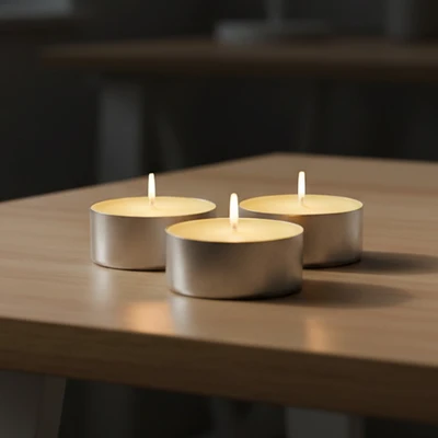 Gambar Breathe Lilin Tealight 9 Hours Set 12 pcs - Kuning