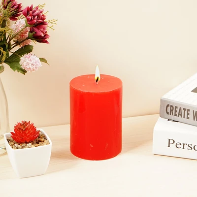 Gambar Breathe Lilin Pilar 55 Hours - Merah