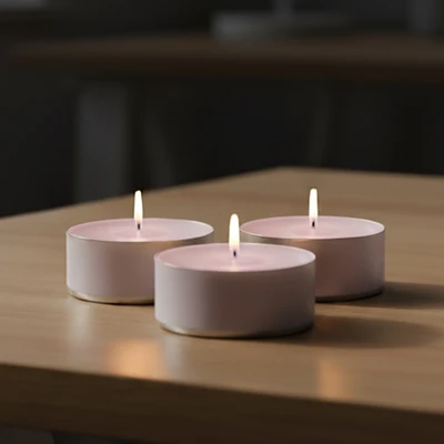 Gambar Breathe Lilin Tealight Aroma Tuberose Set 30 pcs - Pink