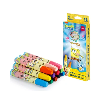 Gambar Deli Set 12 Pcs Oil Pastel Spongebob Squarepants - Mix