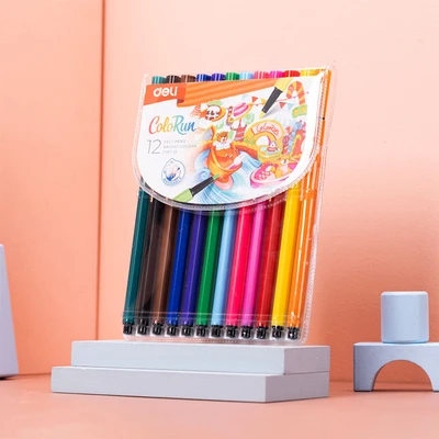 Gambar Deli Set 12 Pcs Spidol Felt Ec15712