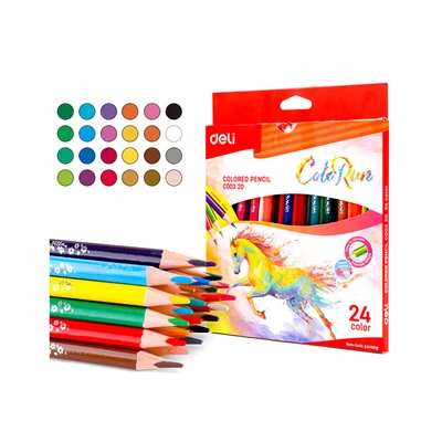 Gambar Deli Set 24 Pcs Pensil Warna Colorun Ec00320