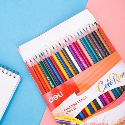 Gambar Deli Set 24 Pcs Pensil Warna Colorun Ec00320