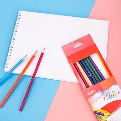 Gambar Deli Pensil 12 Warna Colorun - Mix