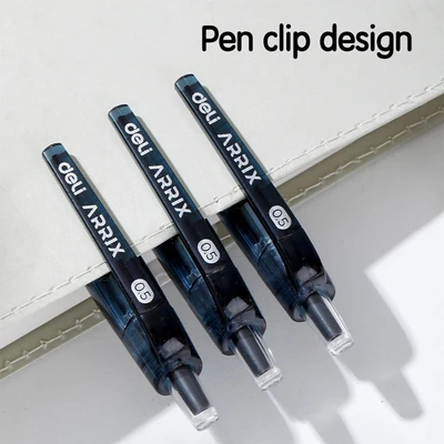 Gambar Deli Pulpen Gel Hitam 0.5 Mm Eg08bk