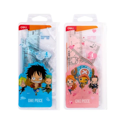 Gambar Deli Set Penggaris Geometri Plastik One Piece Eh17 Random