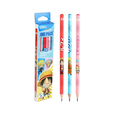 Gambar Deli Set 12 Pcs Pensil 2b Graphite One Piece Ec0022b Random