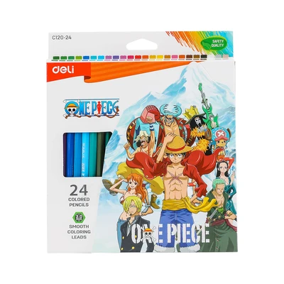Gambar Deli Pensil 24 Warna One Piece - Mix