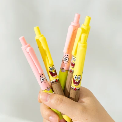 Gambar Deli 0.5 Mm Pulpen Gel Hitam Spongebob Eeg92-bk Random