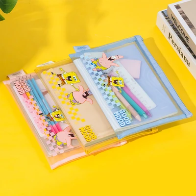 Gambar Deli Pouch Zipper A5 Spongebob Eh983 Random
