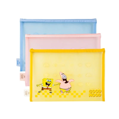 Gambar Deli Pouch Zipper A4 Spongebob Eh982 Random