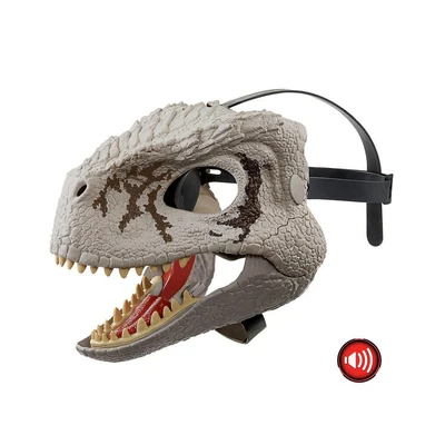 Gambar Jurassic World Roarin Atrociraptor Dino Mask - Putih