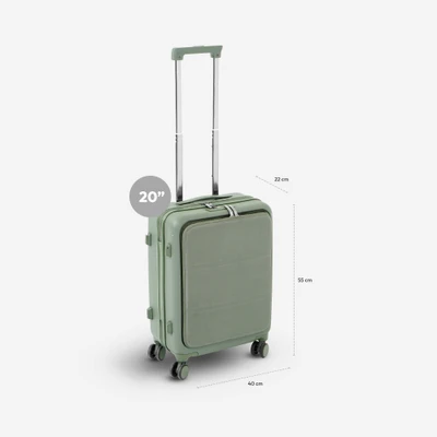Gambar Luggo Business Koper PC TSA Lock Carry On 20 Inch - Hijau Army