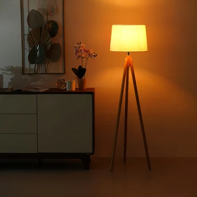 Gambar Informa Flyn Lampu Lantai - Cokelat Wood