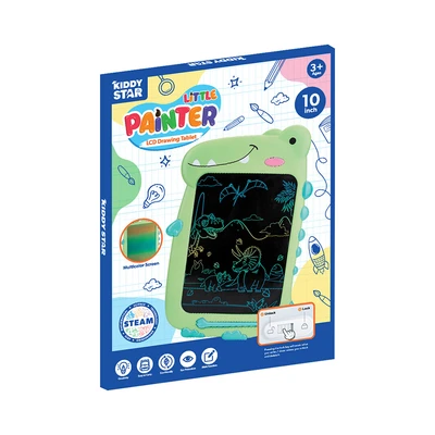 Gambar Kiddy Star 10 Inci Lcd Drawing Board Dinosaur - Hijau