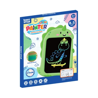 Gambar Kiddy Star 8.5 Inci Lcd Drawing Board Dinosaur - Hijau