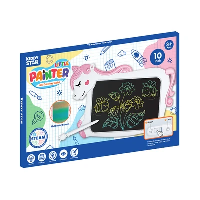Gambar Kiddy Star 10 Inci Lcd Drawing Board Unicorn - Putih/pink