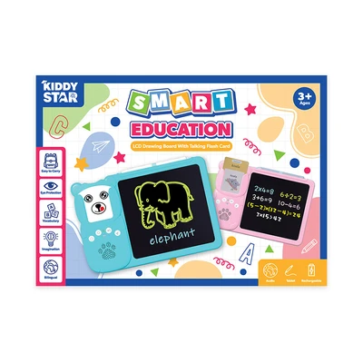 Gambar Kiddy Star 10 Inci Lcd Drawing 2 In 1 Dengan Card Reader Random