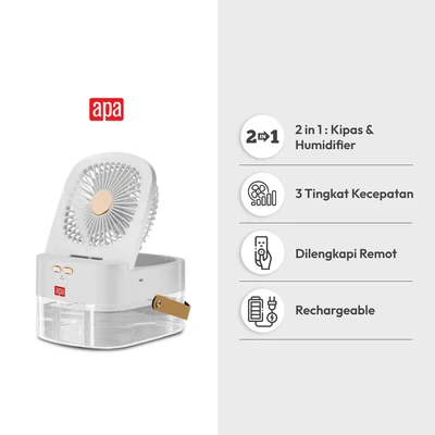 Gambar APA Kipas Angin Meja Dengan Humidifier 6 Watt - Putih