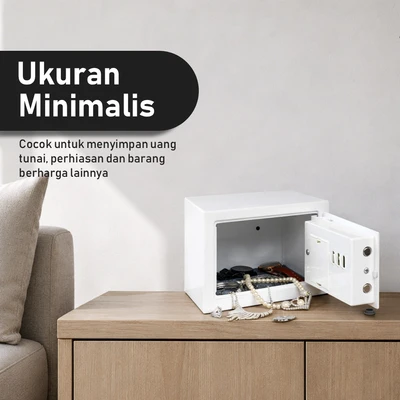 Gambar Krisbow Brankas Besi 23x17x17 17FP - Putih