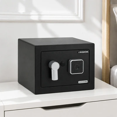 Gambar Krisbow Brankas Besi Fingerprint 23x17x17 cm 17FP - Hitam