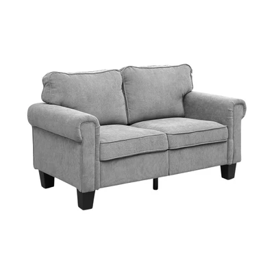 Gambar Informa Neo Langley Set Sofa Fabric 2 & 3 Seater - Abu-Abu