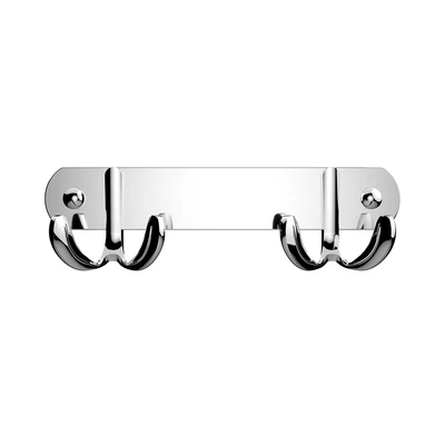 Gambar Fosa Gantungan Dinding Kamar Mandi 2 Kait Basic 2901-2 - Silver