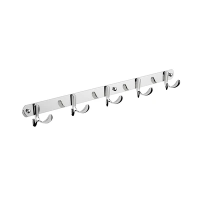 Gambar Fosa Gantungan Dinding Kamar Mandi 5 Kait Basic 2901-5 - Silver