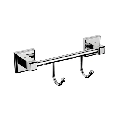 Gambar Acroz Gantungan Dinding Kamar Mandi 2 Kait Classic 8601-2 - Silver