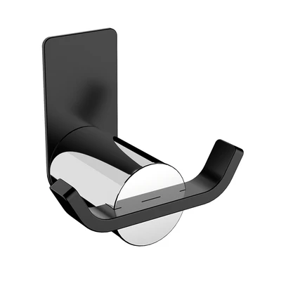 Gambar Acroz Gantungan Dinding Kamar Mandi 2 Kait Elegant 21301-2 - Hitam