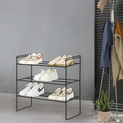 Jual Stora 64 X 25 X 59 Cm Rak Sepatu Tingkat Hitam Terbaru