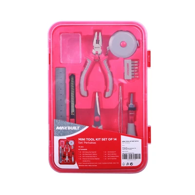 Gambar Maxbuilt Perkakas Rumah Tangga Mini Set 14 pcs - Merah